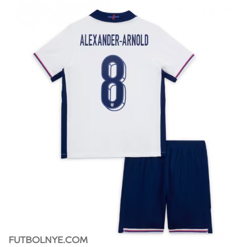 Camiseta Inglaterra Alexander-Arnold #8 Primera Equipación para niños Eurocopa 2024 manga corta (+ pantalones cortos)